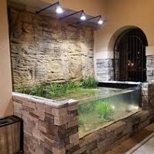 Why Not Have Both It S A Pond And An Aquarium On The Patio Of This Home In Texas All Filtration And Heating Is Remotel Aquarium Home Aquarium Aquarium Design