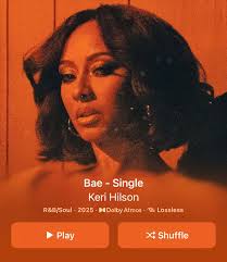Ion know about yall but IVE MISSED THIS INSTRUMENT. One of a kind…. So  needed and this song 🔥🔥🔥🔥🔥🔥🔥🔥 everybody please stream and download  my sis @kerihilson new song #BAE