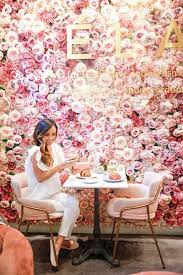 The Most Instagrammable Spots In London Alyson Haley Flower Cafe Cafe Interior Design Selfie Wall