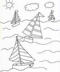 Barche A Vela Nel Mare Disegni Da Colorare Per Bambini Disegno Estate Bambini Da Colorare Disegni Da Colorare