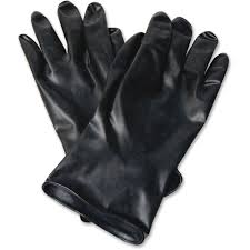 Honeywell International Inc Honeywell 11 Unsupported Butyl Gloves Chemical Protection Butyl Black Water Resistant Durable Chemical