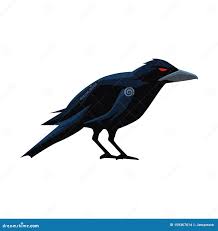 Halloween Dark Crow Bird Icon Stock Vector - Illustration of painting,  black: 159367614