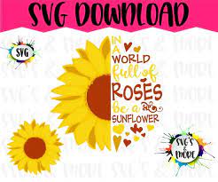 Free Free 315 Vinyl Half Sunflower Svg SVG PNG EPS DXF File