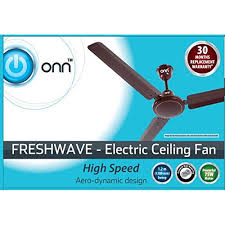 Fans with three blades up to nine blades made of plastic, metal or. Walmart Brand Onn Ceiling Fan Fresh Wave 75watt 1200mm Ivory Color Amazon In Home Kitchen