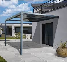 Tonnelle Adossee Toscana Aluminium Gris Anthracite 12 M Proloisirs Tonnelle Adossee Belvedere Gris
