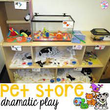 These kindergarten activities are the best at letting kids interact, play, move, and work with important learning. Pet Store Dramatic Play Pocket Of Preschool