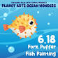 Planet Arts Ocean Wonders: Fork Puffer Fish Painting
