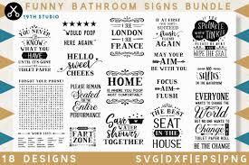 These svg images were created by modifying the images of pixabay. Free Funny Bathroom Signs Svg Bundle Crafter File Free Svg Quotes Download Files