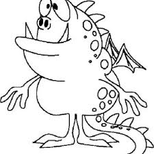 Download this adorable dog printable to delight your child. Funny Sea Monster Coloring Page Kids Play Color