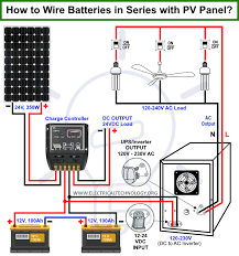 I think that the circuit you have provided above is not automatic(overcharging control) is it? How To Wire Batteries In Series To A Solar Panel And Ups