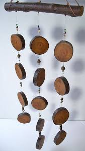 Silent Wind Chime Mobile Unique Wood Round Wind Chime Wind Chimes Chimes Cherry Wood