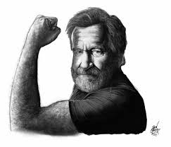 I tried to sum up Robin Williams in one illustration. I miss this guy a  lot. : r/pics