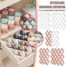 To enhance the minimalist look in your room, you can use the transparent box that is easy to find in many groceries and online stores. Combination Diy Partition Underwear Socks Storage Partition Drawer Partition Buy At A Low Prices On Joom E Commerce Platform