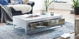 Synoun couchtisch schwarz hochglanz mit schublade 120x60 cm »clara« für 289,00€. Couchtisch Weiss Hochglanz Mit Schublade Virgio Moebella24
