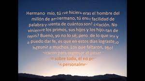 Carta A Mi Hermano Youtube