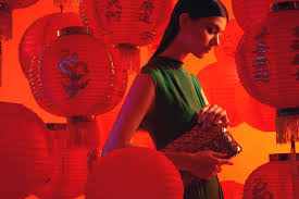 Chinese New Year Fashion Campaign For Au Pont Rouge On Behance New Year Photoshoot Chinese New Year Poster Chinese New Year Design