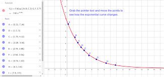 Exponential Regression Geogebra