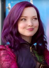 Dove cameron appears to be switching up her look in 2018. Dove Cameron Wavy Purple Angled Bob Bob Uneven Color Hairstyle Steal Her Style