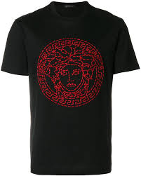 Black And Red Designer T Shirt Designer T Shirts For Men Mens Tshirts Guys Clothing Styles Versace T Shirt