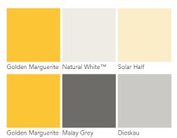 golden marguretite dulux colour pallet yellow grey white