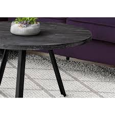 Find reclaimed wood coffee table in coffee tables | buy or sell coffee tables, ottomans, poufs, side tables & more in toronto (gta). Black Reclaimed Wood Look Monarch Specialties I 7817 Rustic Industrial Round Cocktail Accent Table For Living Room Metal Legs Coffee Table 36 Tables Living Room Furniture Ekbotefurniture Com