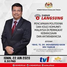Jabatan pendidikan politeknik dan kolej komuniti (jppkk). Mpp Politeknik Ibrahim Sultan On Twitter Jangan Lupa Saksikan Secara Langsung Slot Selamat Pagi Malaysia Spm Bersama Ybhg Ts Dr Mohammad Naim Yaakub Ketua Pengarah Jabatan Pendidikan Politeknik Dan Kolej Komuniti Pada