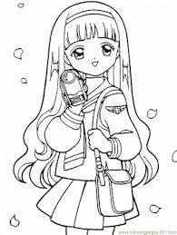 Cardcaptor sakura coloring book page batch 5/5 i considered saving it as a 1000 followers gift but i'm going to do it ahead of time. Kero Sakura Shefalitayal