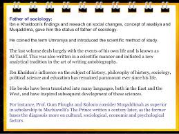 Ibn Khaldun Father Of Sociology