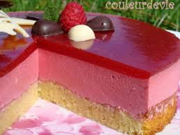 Bavarois Aux Framboises Miroir Aux Fraises Sur Fondant Aux Amandes Amandes Aux Bavarois Fondant Fraises Fram Dessert Recipes Desserts Sweets Desserts