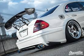 Style Is Everything Toshiki Omura S W211 Mercedes Benz Stancenation Form Function Benz Mercedes Mercedes Benz