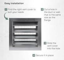 Vent Systems 9" x 9" Inch Galvanized Steel Industrial Gable ...
