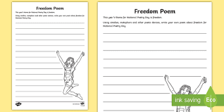 While some forms of poetry have free rein with regard to their subject or number of lines and syllables, the haiku was established in even though there are specific rules for writing a traditional haiku, the process can still be fun and rewarding. Freedom Poetry Writing Template Teacher Made