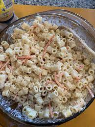 I used half the mayo, added various chopped up sweet peppers, red onions, dill, no sugar, no dijon, and used red wine. Ono Hawaiian Bbq Copycat Macaroni Salad 1 2 Lb Small Salad Macaroni 1 Cup Best Foods Mayo 1 4 Cup 2 Milk 1 4 Hawaiian Macaroni Salad Food Stuffed Peppers