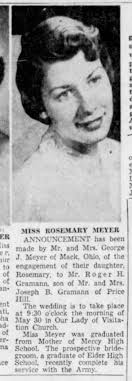 Roger H Gramann and Rosemary Meyer