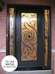Ferforje Apartman Kapilari In 2020 Custom Front Doors Single Exterior Doors Exterior Doors With Glass