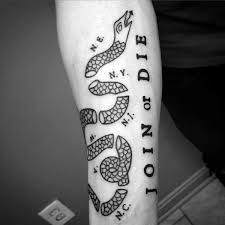 This category harbors the most example imagery because of the popularity surrounding the original. 41 Join Or Die Tattoo Ideas 2021 Inspiration Guide