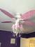 Flush Mount Chandelier Ceiling Fan