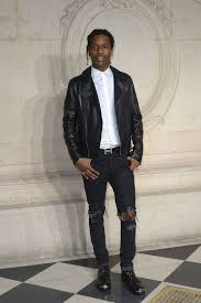 Light fabric (5.3 oz/yd² (180 g/m²)) 99/1 cotton/poly (ash) runs true to size; Asap Rocky Photostream Black Leather Biker Jacket Mens Jackets Black Ripped Jeans