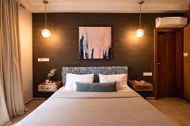 This Bangalore Home Designed By Weespaces Has A Modern Boho Vibe Architectural Digest India In 2021 Interior Design Latest Interior Design Bedroom Lighting