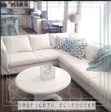 Make A Dropcloth Sofa Sectional Slipcover Sectional Slipcover Slipcovers For Chairs Sectional Couch Cover