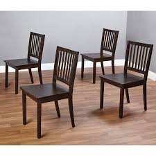Shaker Dining Chairs Set Of 4 Espresso Walmart Com Solid Wood Dining Chairs Wooden Dining Chairs Dining Chairs