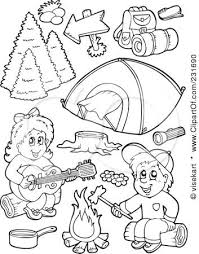 Kids Camping Colouring Pages Camping Coloring Pages Camping Crafts Preschool Camping Theme