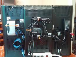 They usually have an adhesive backing and are made out of plastic, so you can cut them. Organizing The Cables Behind The Tv That Sits On The Mantle Earlier This Year Our Tv Was A Mess And My Wife Dani Organizing Wires Hide Cables Hide Cable Box