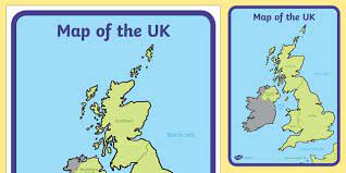 England is the largest and the most populous of the four countries that make up the united kingdom of great britain. Map Of The United Kingdom Teacher Made