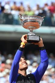 It may refer to an actual physical object or a symbolic representation of success or victory. Rafael Nadal Holds French Open 2017 Trophy 1 Rafael Nadal Fans
