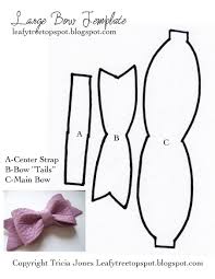 14 bow templates are collected for any of your needs. Bow Template From Leafy Treetop Spot Bow Template Diy Hair Bows Felt Bows