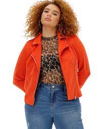 Suedette Biker Simply Be Usa Plus Size Spring Jackets Plus Size Outfits Spring Jackets