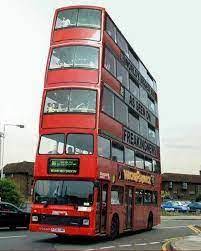 Buses can have a capacity as high as 300 passengers. 5 Decker Bus Lord Of Transportation Bossfight
