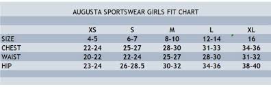 Augusta Youth Jersey Size Chart Best Picture Of Chart