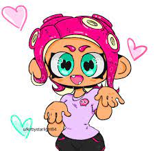 Here's a little octoling I drew a couple weeks ago. Hands look a bit off  but I still think she's cute hehe : r/splatoon